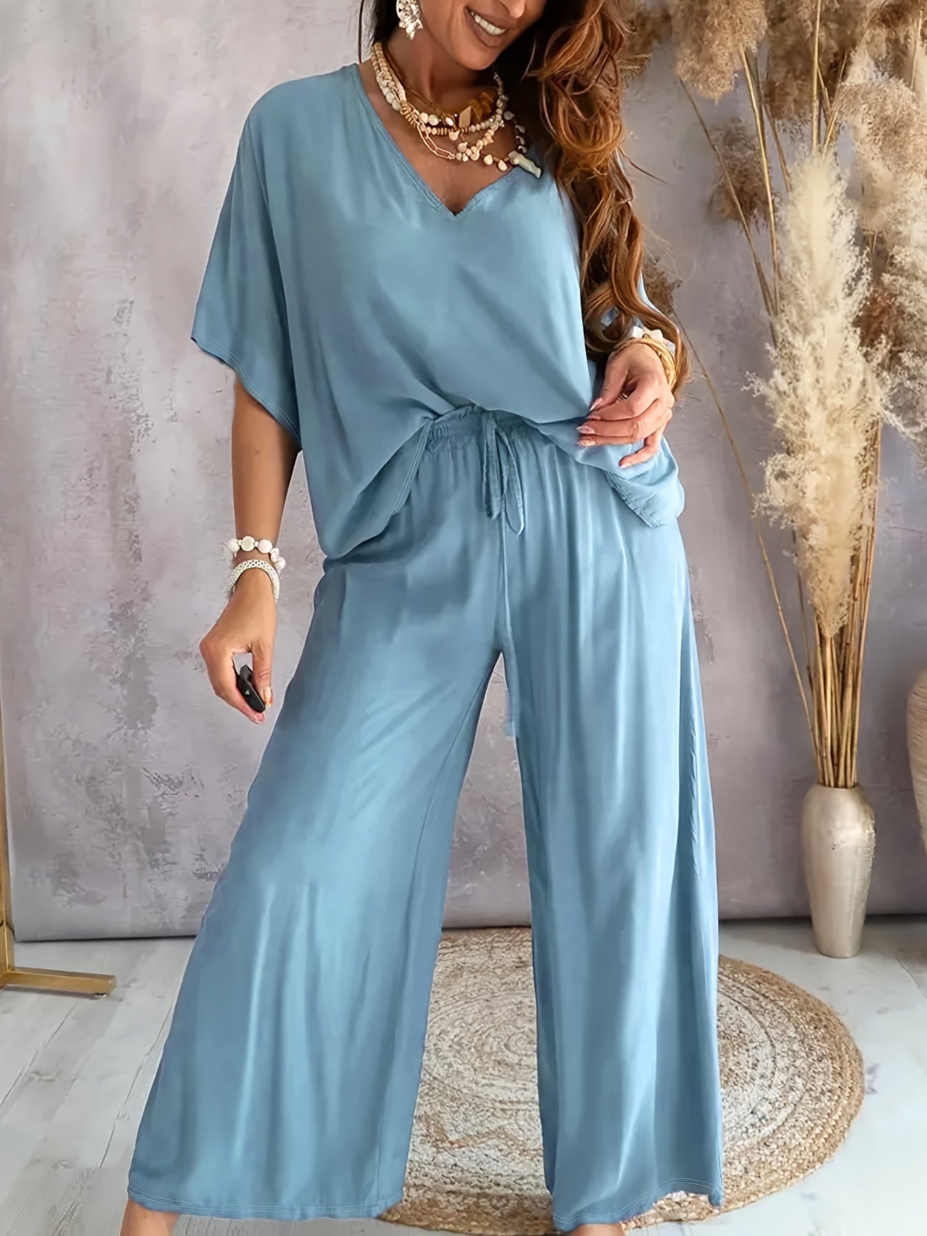 Conjunto Mujer de Dos Piezas y Pantalón Ajustado