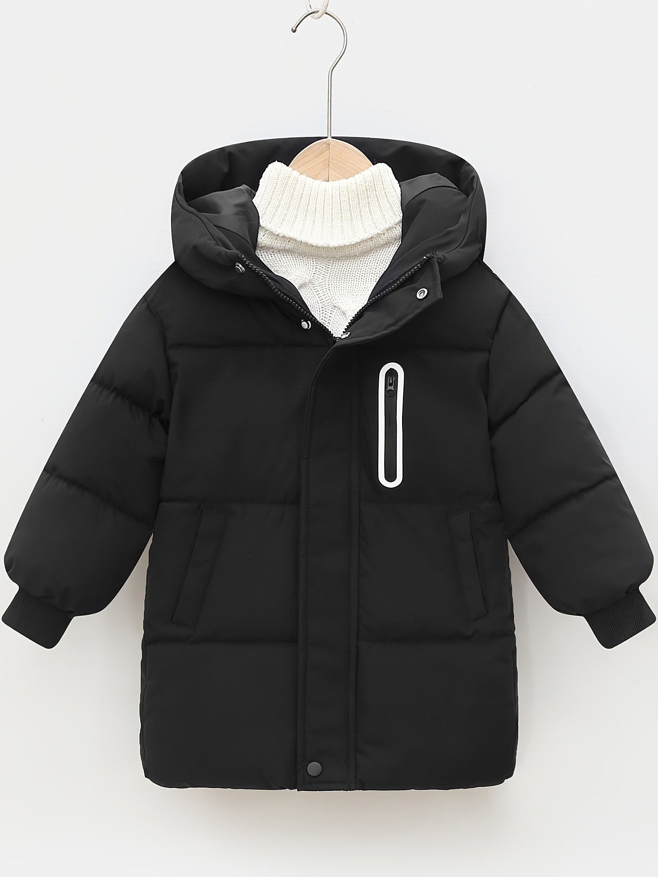 Chaqueta Acolchada Niño con Capucha y Mangas Largas