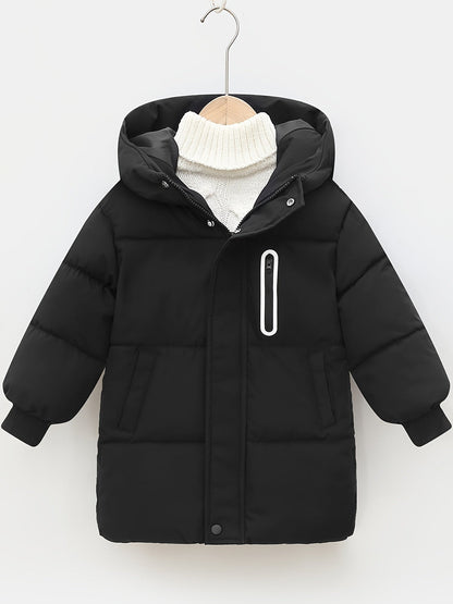 Chaqueta Acolchada Niño con Capucha y Mangas Largas