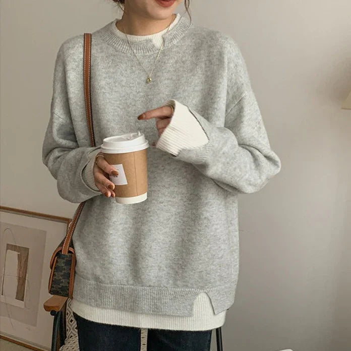 Jersey mujer de punto suave corte oversize cómodo - Mavetta
