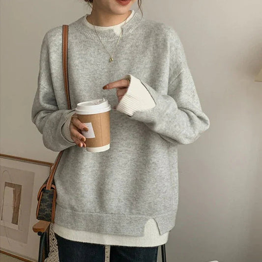 Jersey mujer de punto suave corte oversize cómodo - Mavetta