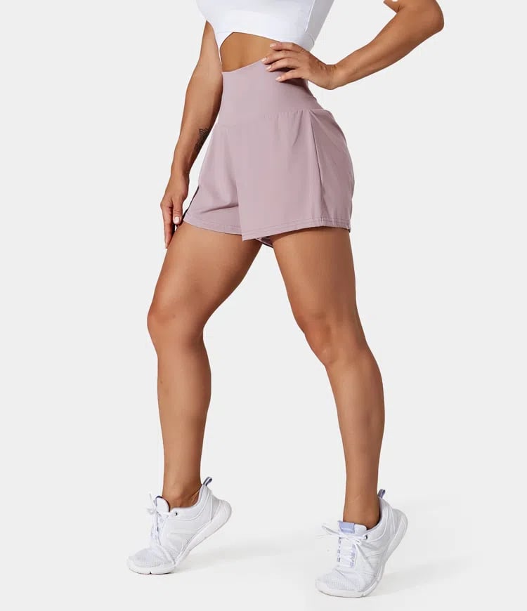 Short deportivo mujer Algodón Cintura Alta Bolsillos