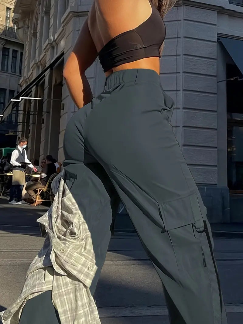 Pantalones Cargo Mujer Algodón Ajuste Estiloso