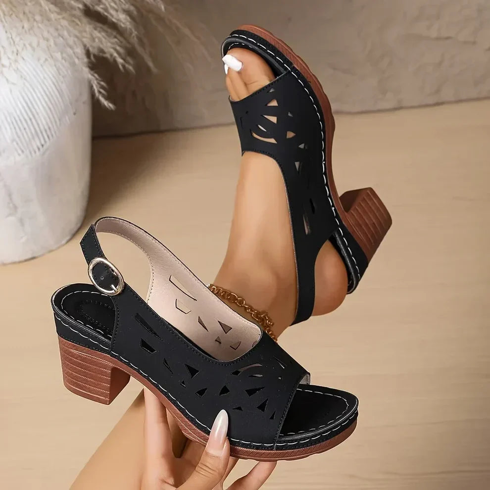 Sandalias Mujer Cuña con Triple Soporte de Arco