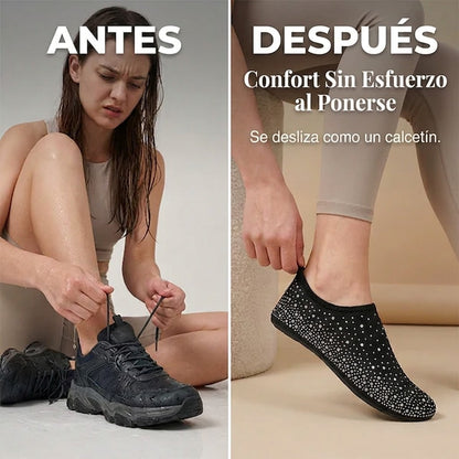 Zapatos acuáticos Unisex secado rápido brillante
