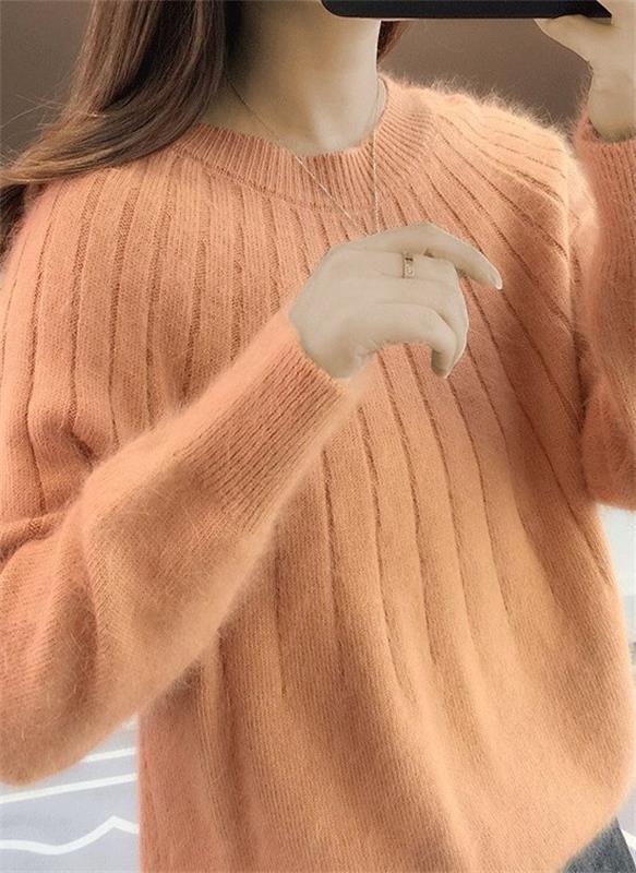 Jersey Mujer de Cachemir Suave y Mullido Ajuste Confortable