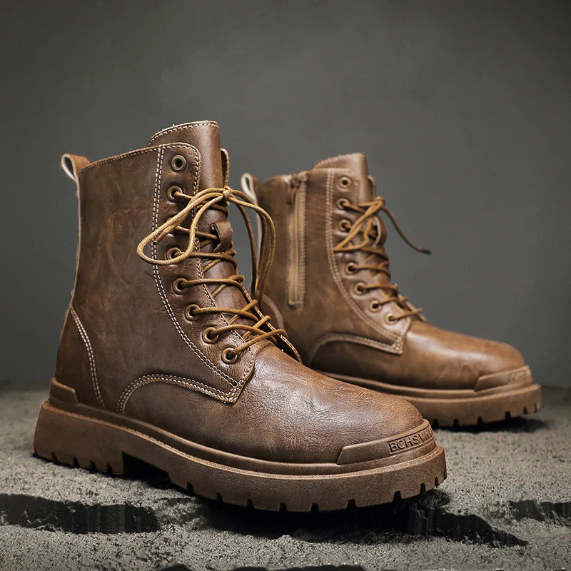 Botas altas hombre de piel diseño elegante y funcional