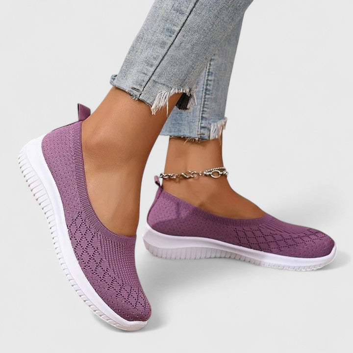 Zapatos ortopédicos mujer tejido transpirable suela ergonómica slip-on