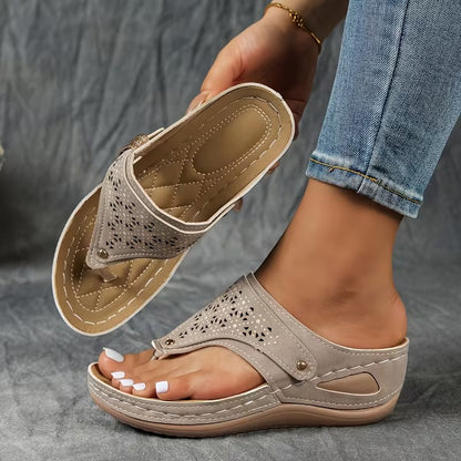 Sandalias Mujer con Cuña Confort y Sujeción