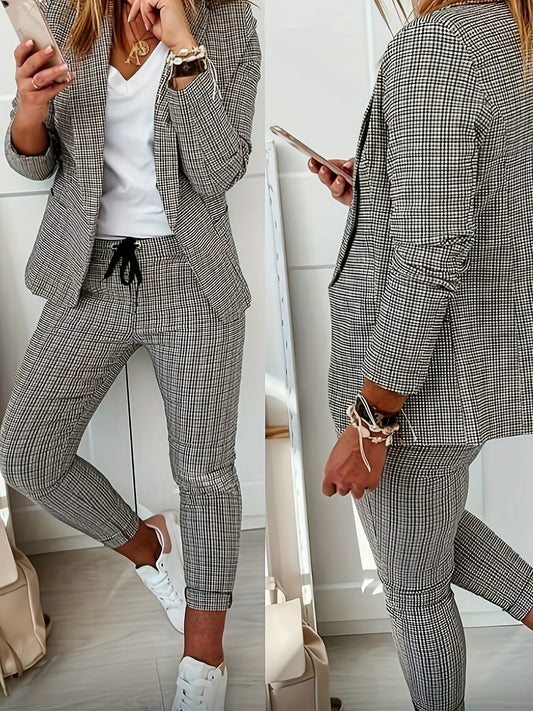 Conjunto Mujer de Blazer y Pantalón Ajustado - Mavetta