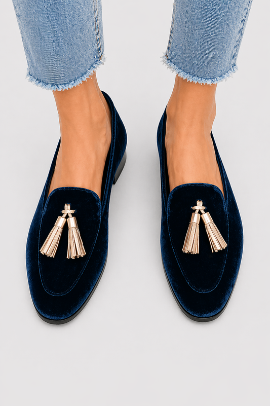 Mocasines Mujer de Piel con Flecos Elegantes - Mavetta