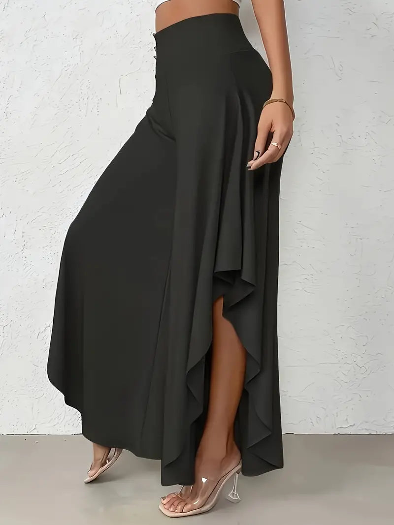 Vestido Mujer Elegante con Dobladillo Asimétrico