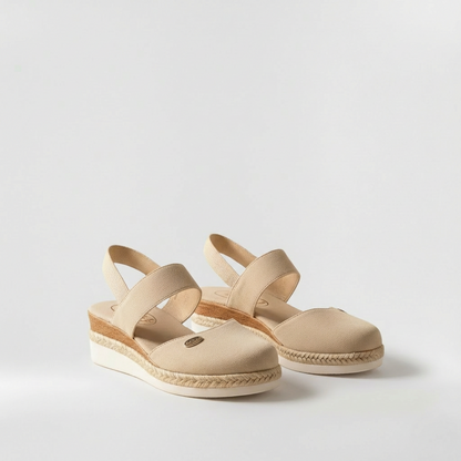 Sandalias Plataforma Mujer de Lino Estilo Alpargata Cuña - Mavetta