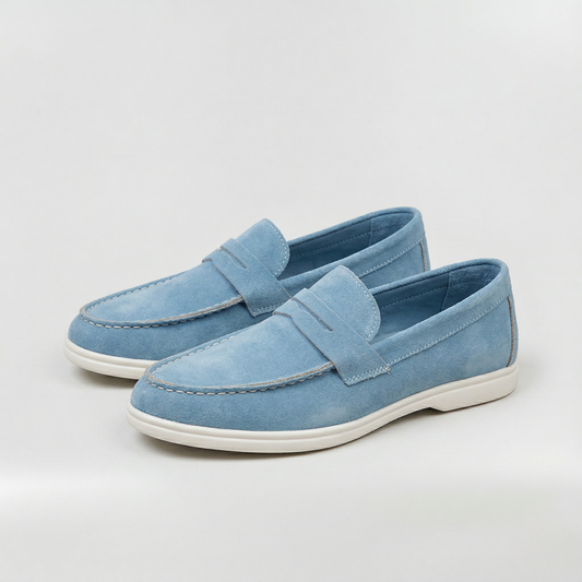 Mocasines Mujer de Ante Suave Sin Cordones Cómodos - Mavetta