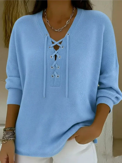 Jersey Mujer con Cordones Ajuste Regular