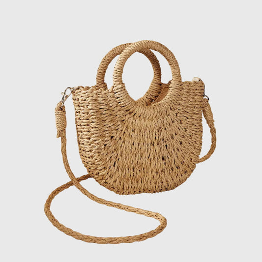 Bolso de mano mujer de material orgánico estilo natural - Mavetta