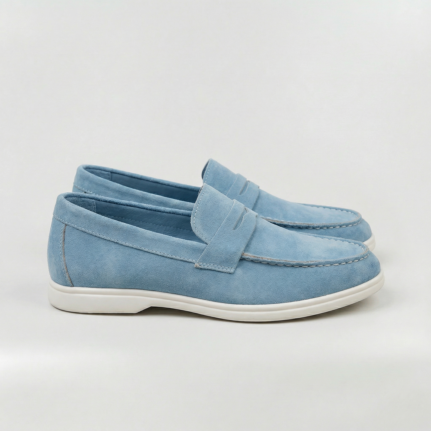 Mocasines Mujer de Ante Suave Sin Cordones Cómodos