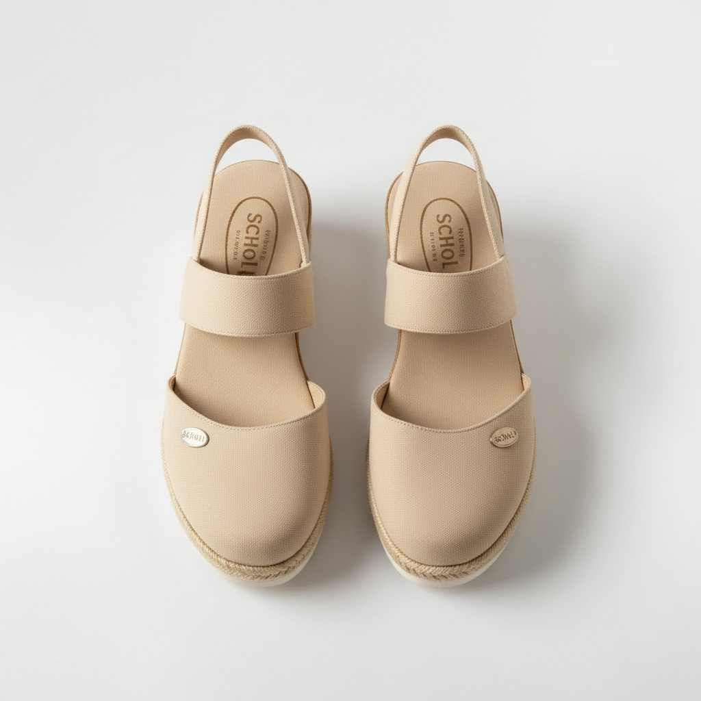 Sandalias Plataforma Mujer de Lino Estilo Alpargata Cuña