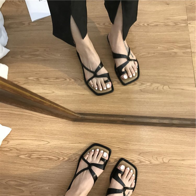 Sandalias Mujer Verano con Anillo en Dedo Exterior - Mavetta