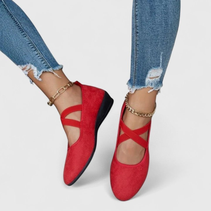 Zapatos Mary Jane Mujer Plataforma Tiras Cruzadas
