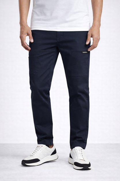 Pantalón Largo Hombre Algodón Elástico Ajuste Cómodo