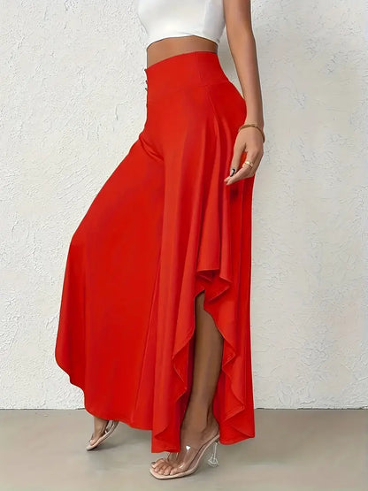 Vestido Mujer Elegante con Dobladillo Asimétrico