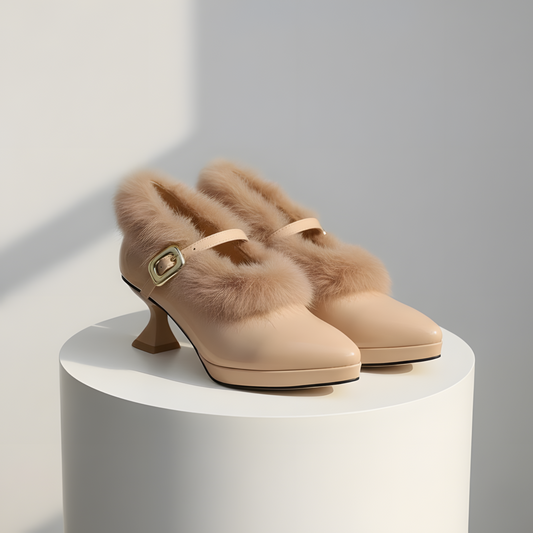 Tacones Mujer Forro Suave Hebilla Uso Diario - Mavetta