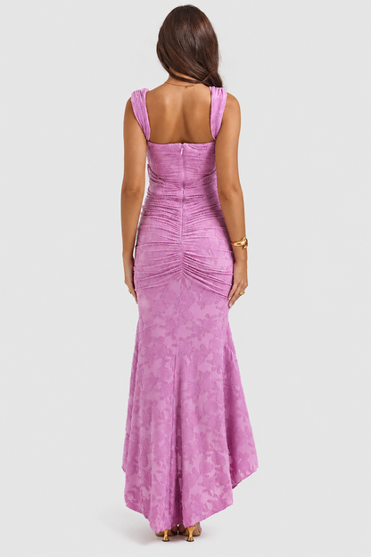 Vestido largo Mujer de encaje sin mangas