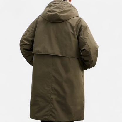 Chaqueta Hombre Larga Impermeable Invierno