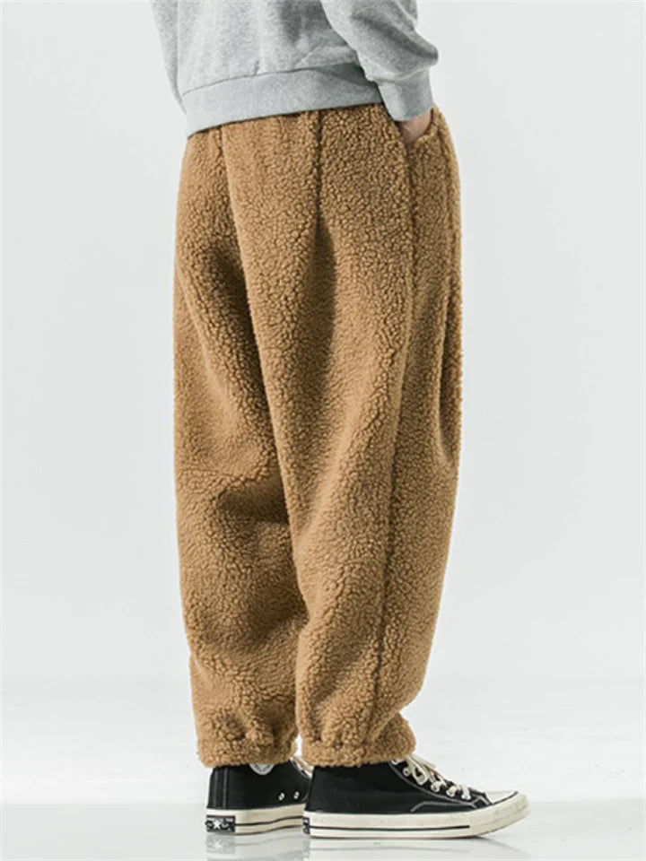 Pantalones Hombre de Borreguito Calidos Ajuste Confortable