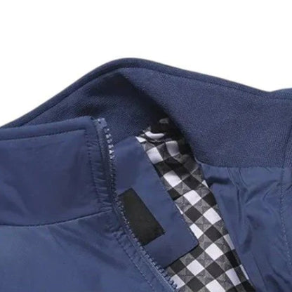 Chaqueta Bomber Hombre Ligera Cremallera Cuello Alto