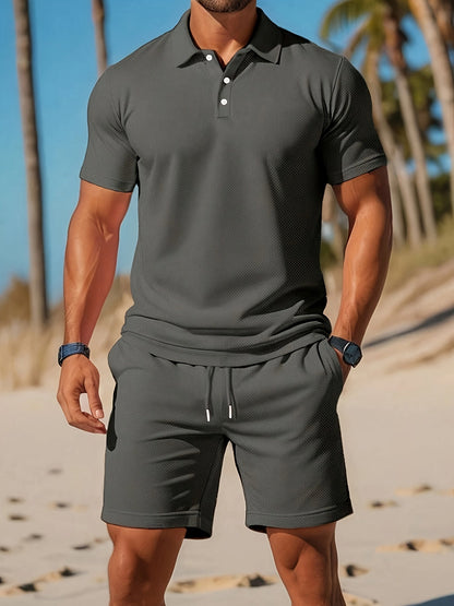 Conjunto verano hombre polo y pantalón corto a juego