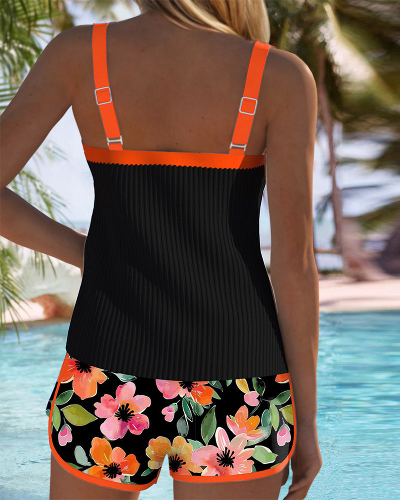 Bañador Tankini Mujer Dos Piezas Ajuste Elegante