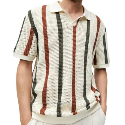 Polo Hombre Algodón Texturizado Estilo Casual