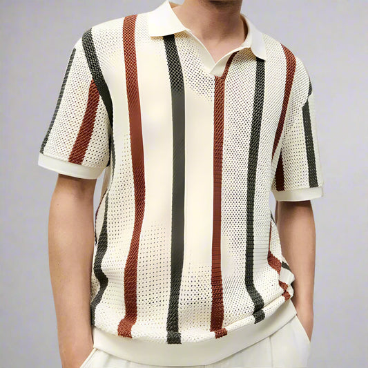 Polo Hombre Algodón Texturizado Estilo Casual - Mavetta