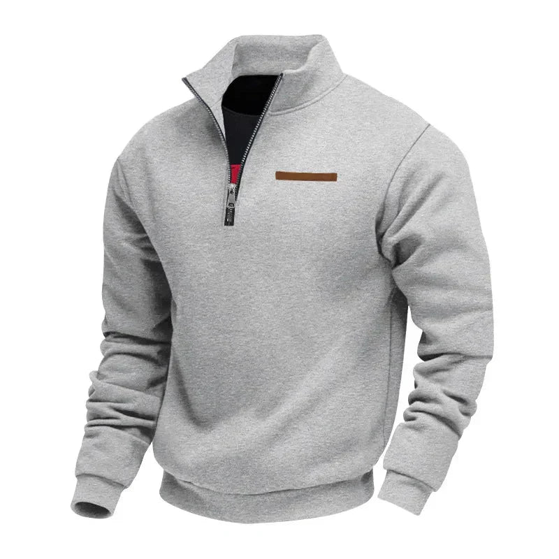 Sudadera hombre felpa con cremallera estilo casual cómodo