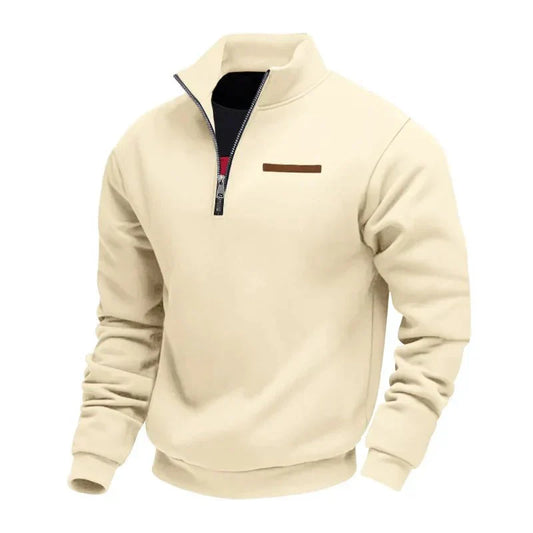 Suéter hombre de felpa con cremallera estilo casual cómodo - Mavetta