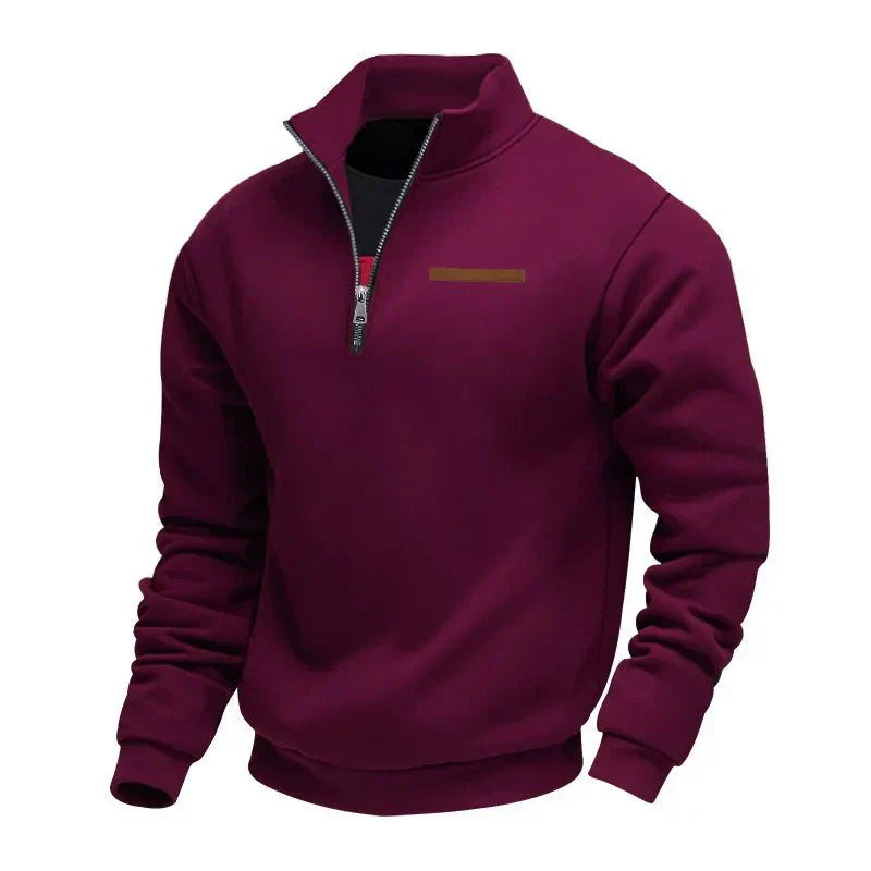 Sudadera hombre felpa con cremallera estilo casual cómodo