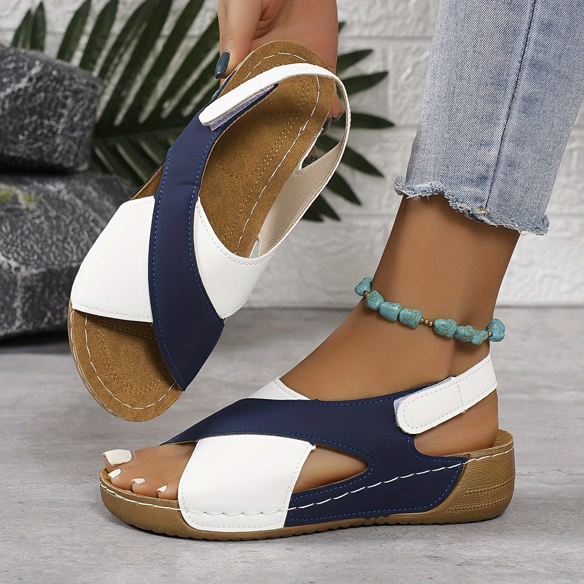 Sandalias Mujer Diseño Casual Plantilla Acolchada Comodas