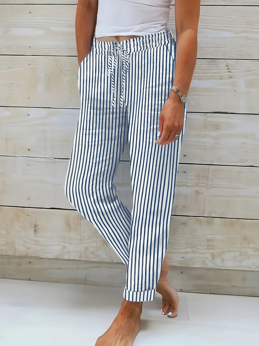 Pantalón Mujer Fluido Algodón Cintura Elástica - Mavetta