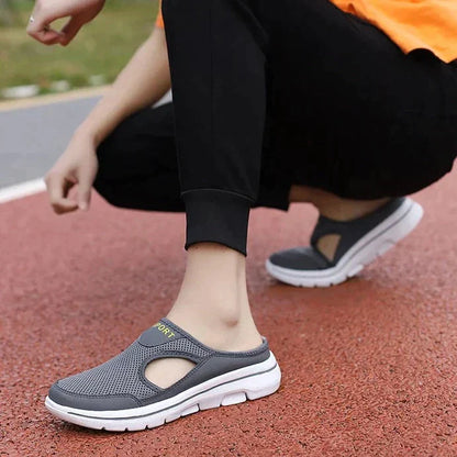 Zapatillas ortopédicas unisex material transpirable slip-on cómodas