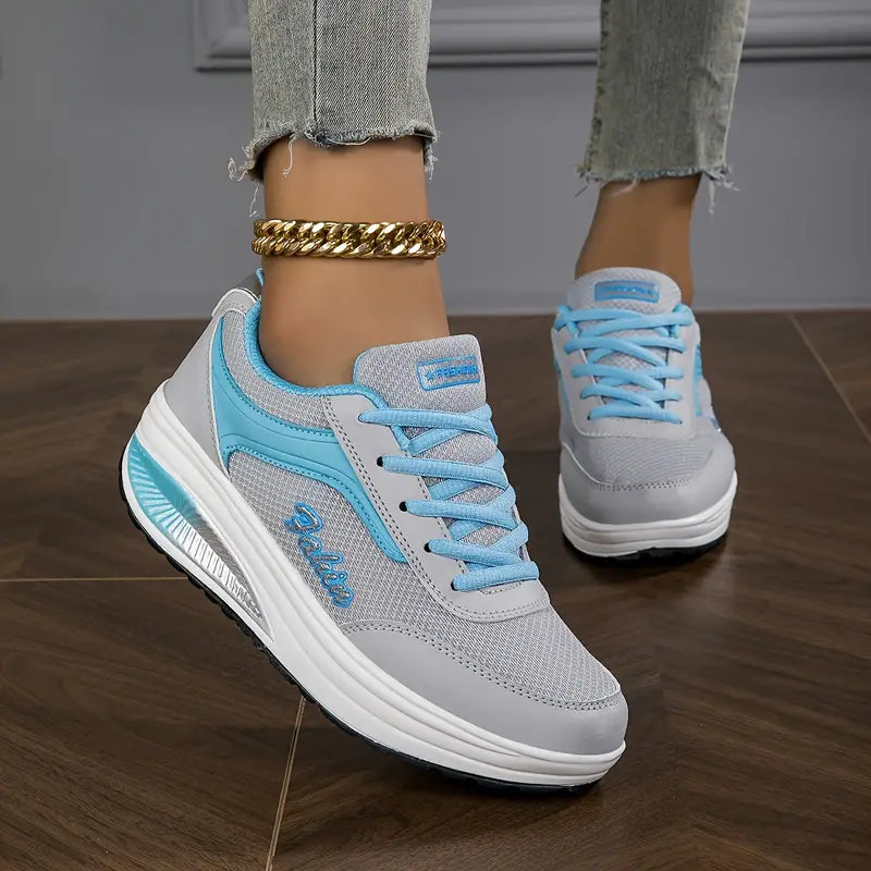 Zapatillas Mujer con Cordones Suela de Apoyo Diseño Cómodo