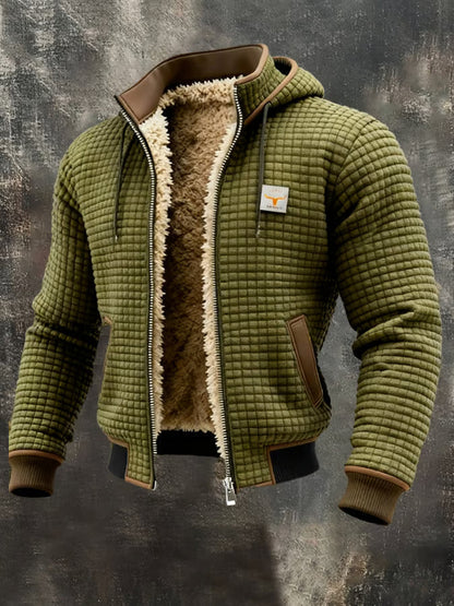 Chaqueta Hombre Acolchada Capucha Ajuste Urbano