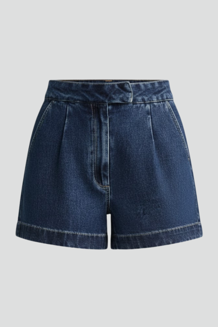 Shorts Mujer Vaqueros Cintura Alta Ajuste Slim - Mavetta
