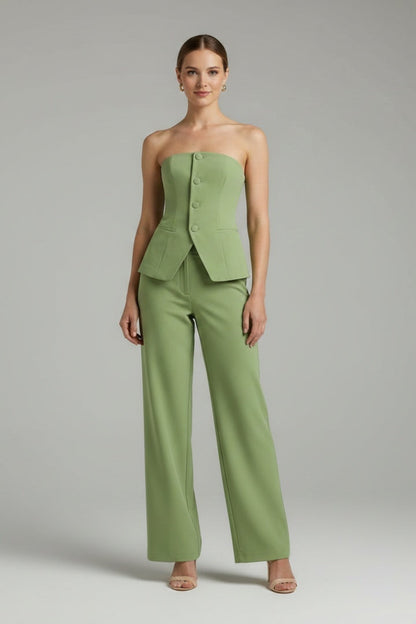 Conjunto Mujer Palabra de Honor y Pantalón Palazzo