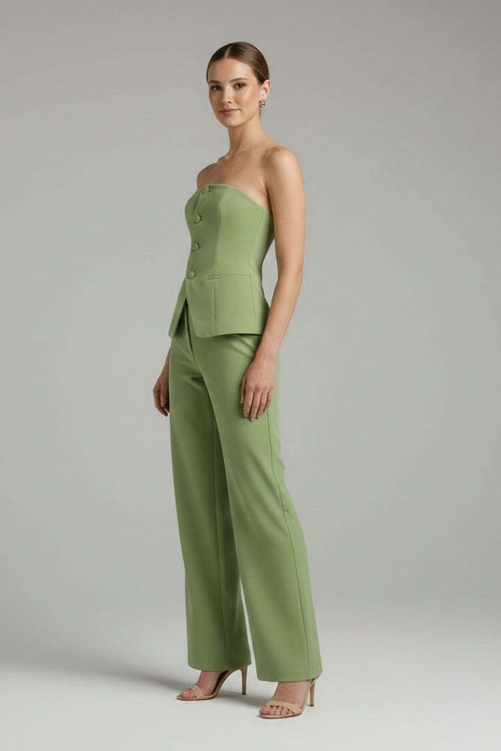 Conjunto Mujer Palabra de Honor y Pantalón Palazzo