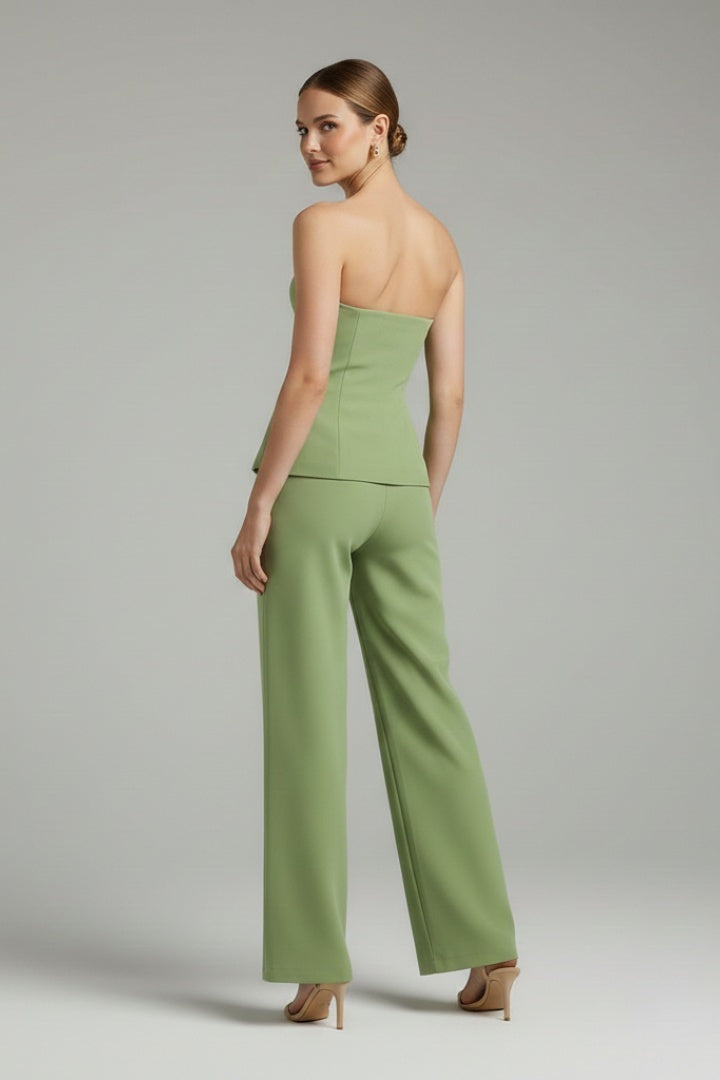 Conjunto Mujer Palabra de Honor y Pantalón Palazzo