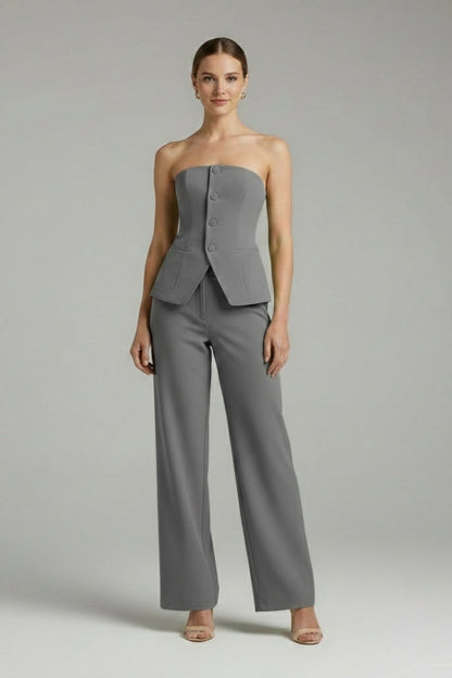 Conjunto Mujer Palabra de Honor y Pantalón Palazzo