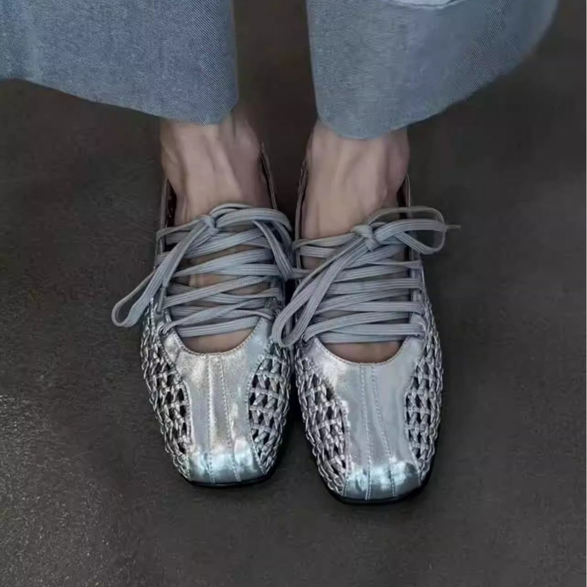 Zapatillas Mujer Casual Malla Transpirable Sin Cordones