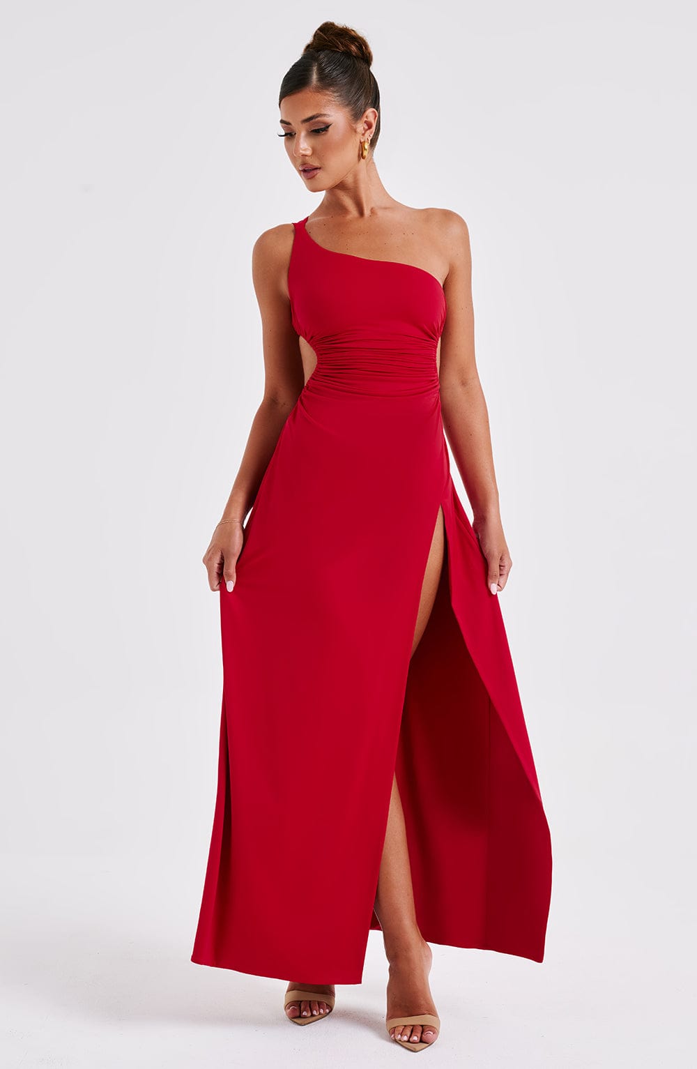 Vestido maxi mujer de encaje con espalda descubierta fiesta